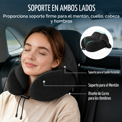 Almohada de viaje con capucha | Privacidad y cero interrupciones